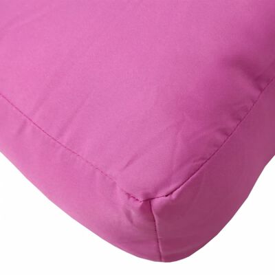 vidaXL Coussin de palette rose 60x61,5x10 cm tissu Oxford