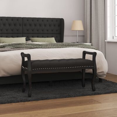 vidaXL Banc Noir 110x45x60 cm Velours