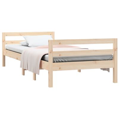 vidaXL Cadre de lit sans matelas 90x200 cm bois de pin massif