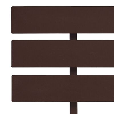 vidaXL Cadre de lit sans matelas marron foncé pin massif 160x200 cm