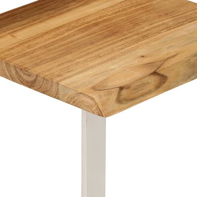 vidaXL Tables gigognes 3 pcs avec bord vivant bois massif d'acacia