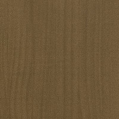 vidaXL Cadre de lit Marron miel Bois massif 120x190 cm Petit Double