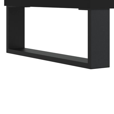 vidaXL Table basse noir 55x55x36,5 cm bois d'ingénierie