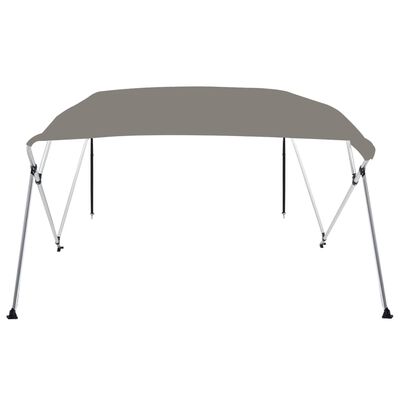 vidaXL Auvent bimini à 4 arceaux gris 243x244x137 cm