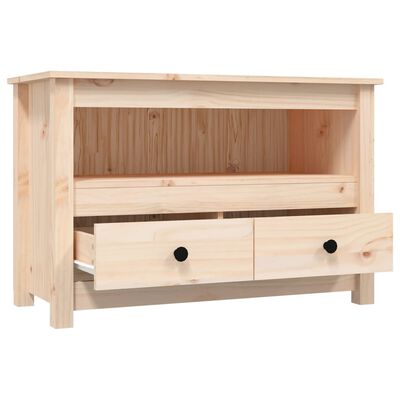 vidaXL Meuble TV 79x35x52 cm Bois de pin massif