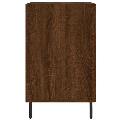 vidaXL Table de chevet chêne marron 40x40x66 cm bois d'ingénierie