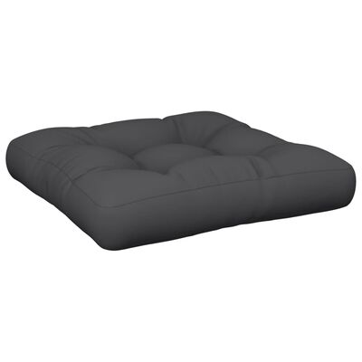 vidaXL Coussin de palette noir 58x58x10 cm tissu