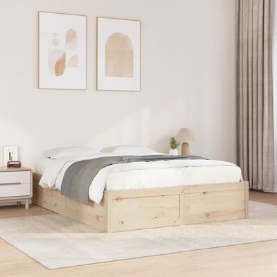 vidaXL Cadre de lit sans matelas 150x200 cm bois de pin massif