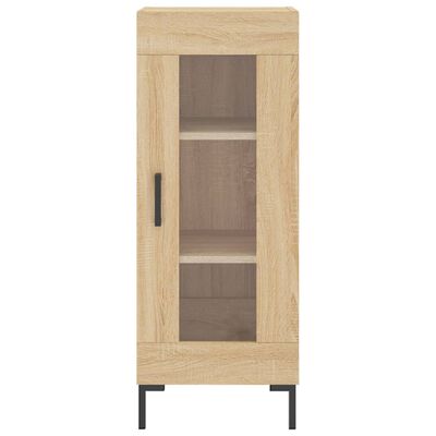 vidaXL Buffet haut Chêne sonoma 34,5x34x180 cm Bois d'ingénierie