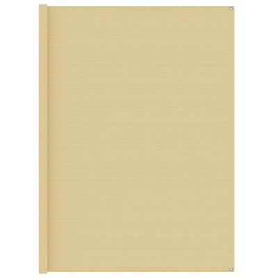 vidaXL Tapis de tente beige 250x250 cm PEHD