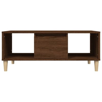 vidaXL Table basse Chêne marron 90x50x36,5 cm Bois d'ingénierie