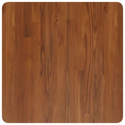 vidaXL Dessus de table carré Marron foncé 60x60x4cm Bois chêne traité