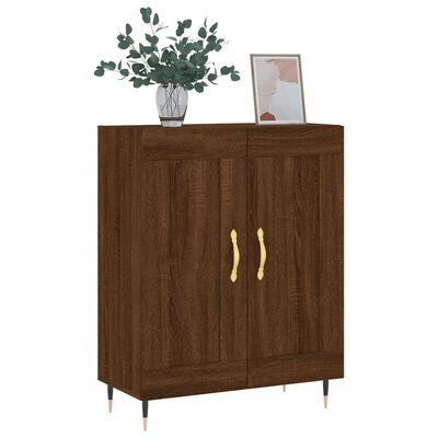 vidaXL Buffet chêne marron 69,5x34x90 cm bois d'ingénierie