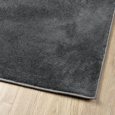 vidaXL Tapis OVIEDO à poils courts anthracite 120x170 cm