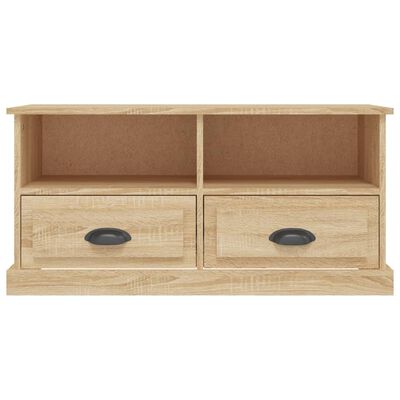 vidaXL Meuble TV chêne sonoma 93x35,5x45 cm bois d'ingénierie