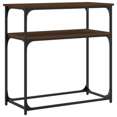 vidaXL Table console chêne marron 75x35,5x75 cm bois d'ingénierie