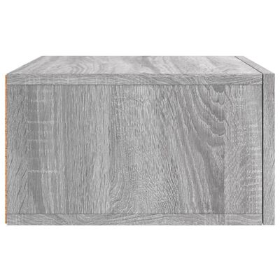 vidaXL Tables de chevet murales 2 pcs sonoma gris 35x35x20 cm