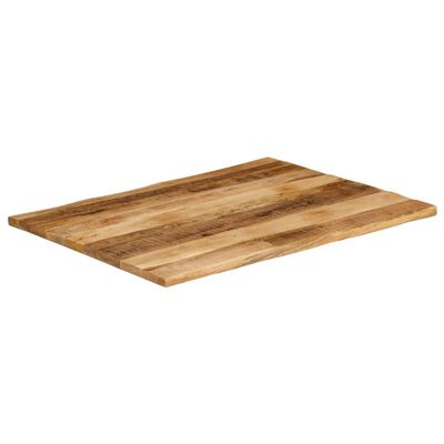 vidaXL Dessus de table bord vivant 90x80x2,5 cm bois de manguier brut