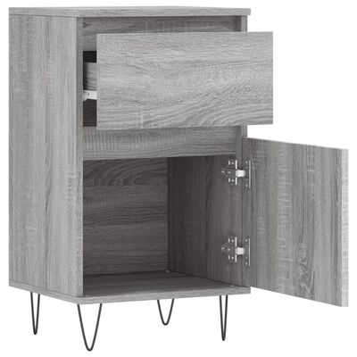 vidaXL Buffet sonoma gris 40x35x70 cm bois d'ingénierie