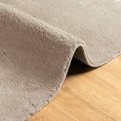 vidaXL Tapis HUARTE à poils courts doux et lavable sable 60x110 cm