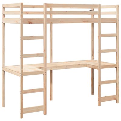 vidaXL Cadre de lit superposé sans matelas 75x190cm bois de pin massif