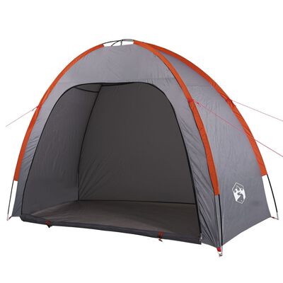 vidaXL Tente de rangement gris et orange imperméable