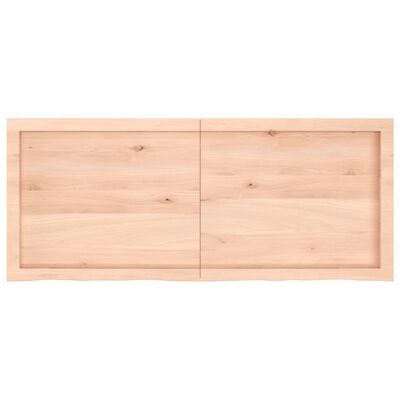 vidaXL Dessus de table 120x50x(2-4) cm bois de chêne massif non traité