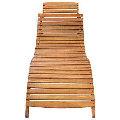 vidaXL Chaises longues lot de 2 Bois d'acacia solide