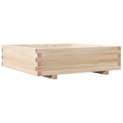 vidaXL Jardinière 90x90x26,5 cm bois de pin massif