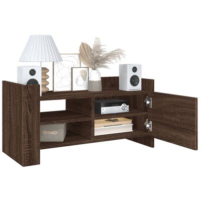 vidaXL Meuble TV chêne marron 80x35x40 cm bois d'ingénierie