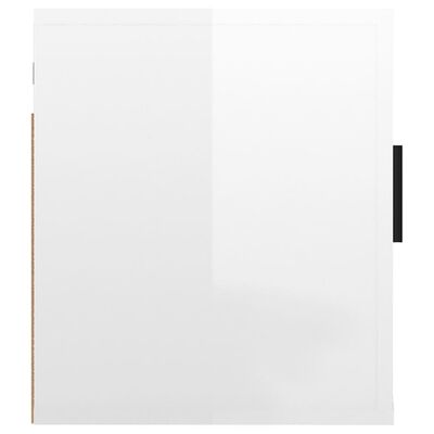 vidaXL Meuble TV mural Blanc brillant 40x34,5x40 cm