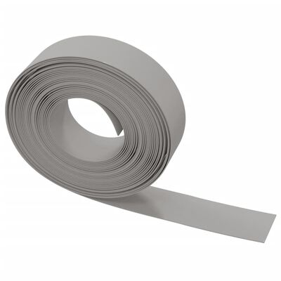 vidaXL Bordure de jardin gris 10 m 15 cm polyéthylène