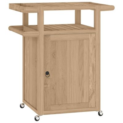 vidaXL Chariot de bar 70x50x90 cm bois de teck massif