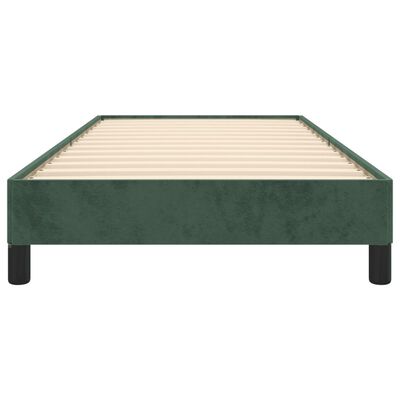 vidaXL Cadre de lit sans matelas vert foncé 90x200 cm velours