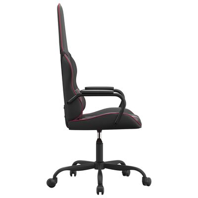 vidaXL Chaise de jeu Noir et rouge bordeaux Similicuir