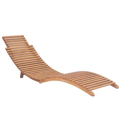 vidaXL Chaises longues lot de 2 avec coussins Bois massif de teck