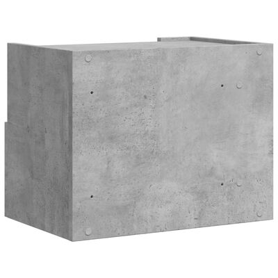 vidaXL Tables de chevet murales 2 pcs gris béton 45x30x35 cm