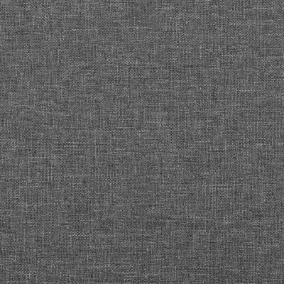 vidaXL Tête de lit avec oreilles Gris foncé 93x23x78/88 cm Tissu