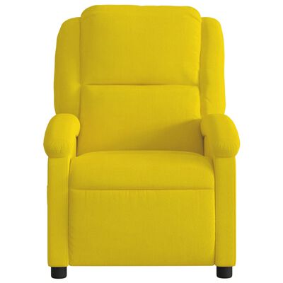 vidaXL Fauteuil de massage inclinable jaune velours