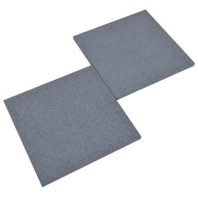 vidaXL Carreaux de protection antichoc 12pcs Caoutchouc 50x50x3cm Gris