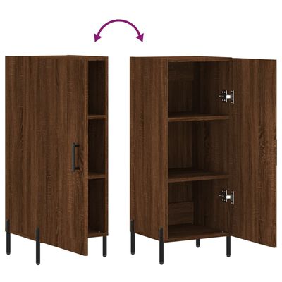 vidaXL Buffet Chêne marron 34,5x34x90 cm Bois d'ingénierie