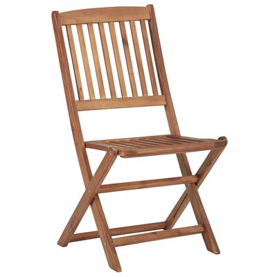 vidaXL Chaises pliables de jardin lot de 8 avec coussins Bois d'acacia