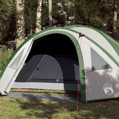 vidaXL Tente de camping à dôme 4 personnes vert imperméable