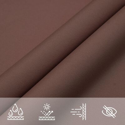 vidaXL Voile de parasol tissu oxford rectangulaire 5x6 m marron