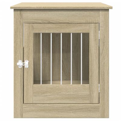 vidaXL Meuble de cage pour chiens chêne sonoma 64,5x80x71 cm