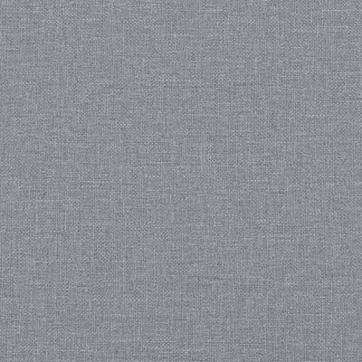 vidaXL Canapé 2 places avec oreillers gris clair 120 cm tissu