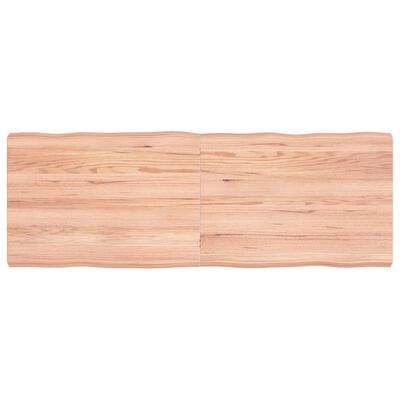 vidaXL Dessus de table bois massif traité bordure assortie