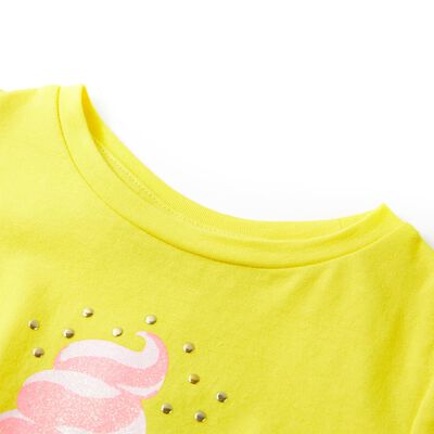 T-shirt pour enfants jaune 116