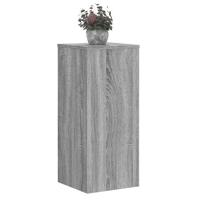 vidaXL Supports pour plantes 2 pcs sonoma gris bois d'ingénierie