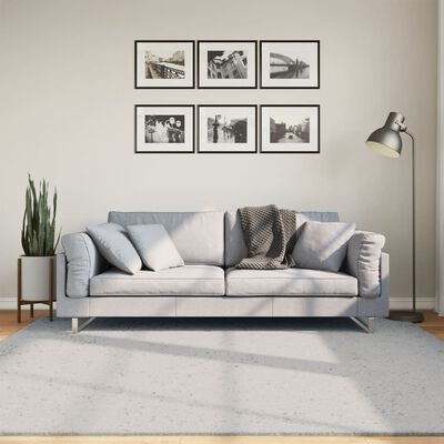 vidaXL Tapis HUARTE à poils courts doux et lavable gris 200x200 cm